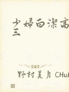 少妇白洁高义陈三封面