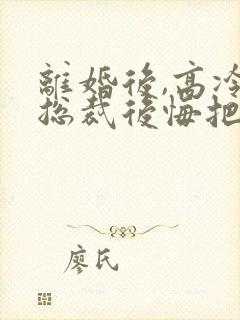 离婚后,高冷女总裁后悔把