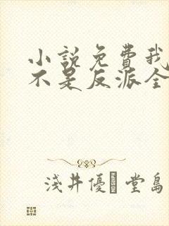 小说免费我真的不是反派全文阅读