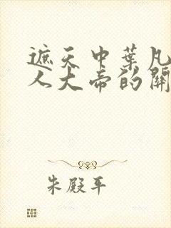 遮天中叶凡和狠人大帝的关系