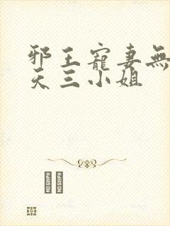 邪王宠妻无限逆天三小姐