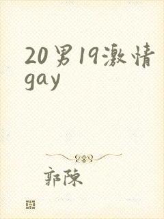 20男19激情gay
