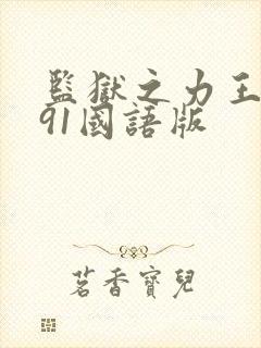 监狱之力王1991国语版封面