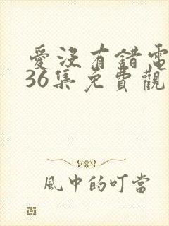 爱没有错电视剧36集免费观看剧情介绍封面