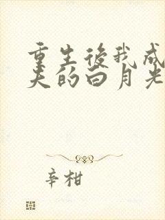 重生后我成了前夫的白月光