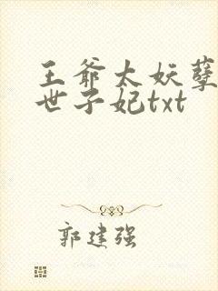 王爷太妖孽腹黑世子妃txt封面