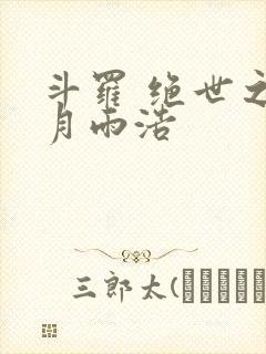 斗罗 绝世之日月雨浩封面