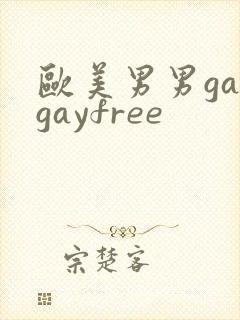 欧美男男gaygayfree