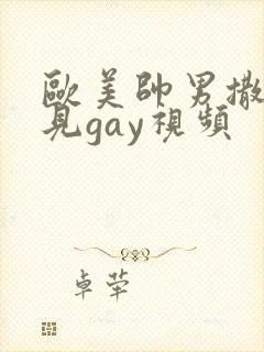 欧美帅男撒尿可见gay视频