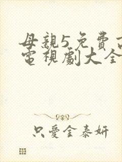 母亲5免费高清电视剧大全封面