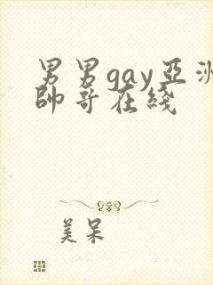 男男gay亚洲帅哥在线