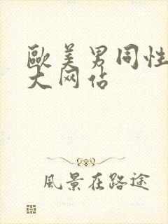 欧美男同性恋巨大网站