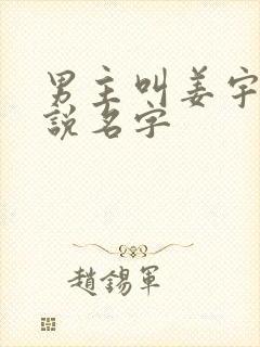 男主叫姜宇的小说名字封面