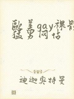 欧美gay裸体猛男网站