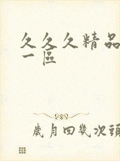 久久久精品人妻一区