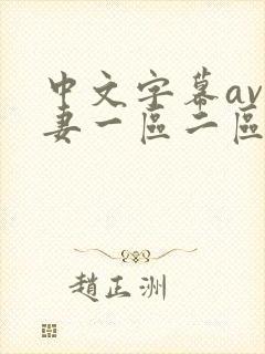 中文字幕av人妻一区二区