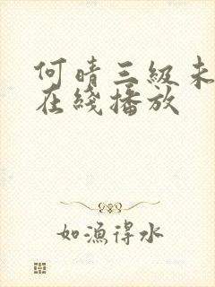 何晴三级未删版在线播放