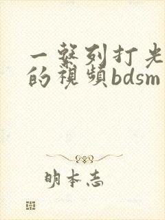 一系列打光屁股的视频bdsm