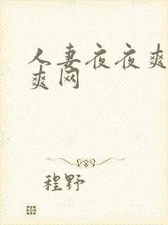 人妻夜夜爽天天爽网