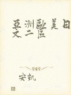 亚洲欧美日韩中文二区封面