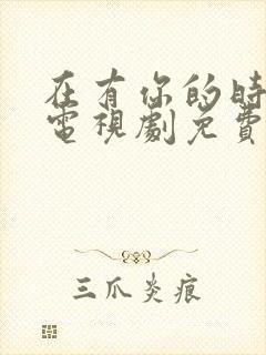 在有你的时光里电视剧免费观看