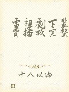 电视剧下辈子免费播放完整版封面