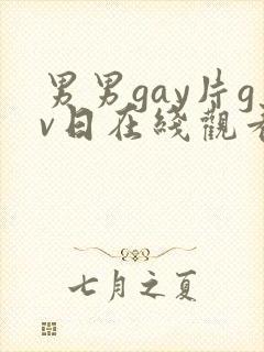 男男gay片gv日在线观看