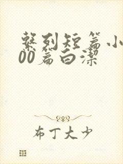 系列短篇小说500篇白洁