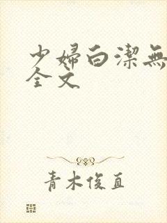 少妇白洁无删减全文