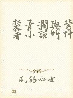 楚青澜与莺桃原著小说叫什么