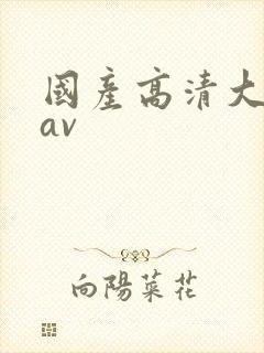 国产高清大尺度av