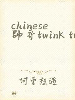 chinese帅哥twink tube