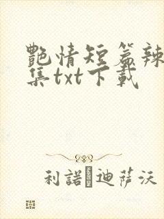 艳情短篇辣文合集txt下载