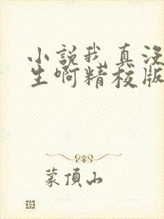 小说我真没想重生啊精校版