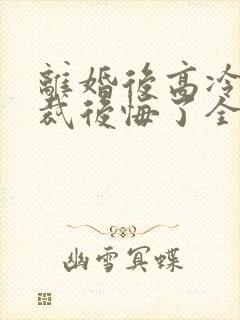 离婚后高冷女总裁后悔了全文阅读封面