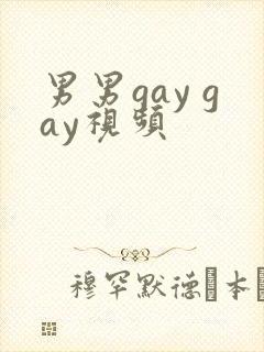 男男gay gay视频