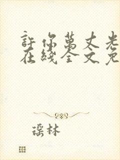 许你万丈光芒好在线全文免费阅读封面