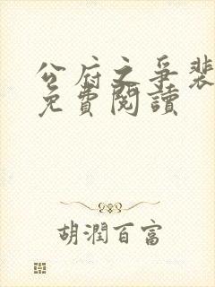 公府之争裴定玄免费阅读封面