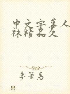 中文字幕人妻丝袜精品久封面