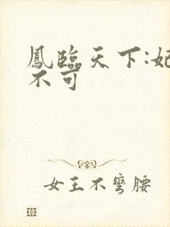 凤临天下:妃君不可