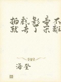 拍戏影帝不小心就去了宋离