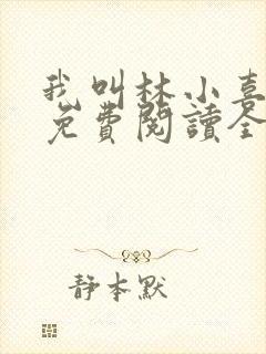 我叫林小喜全文免费阅读全文封面