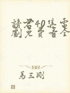 请君40集电视剧免费看全集