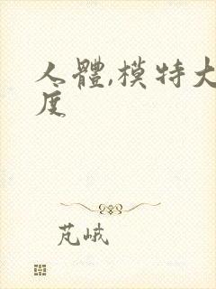 人体,模特大尺度