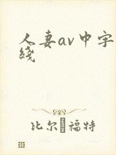 人妻av中字在线