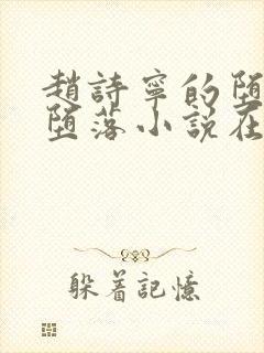 赵诗宁的堕落与堕落小说在哪里看封面