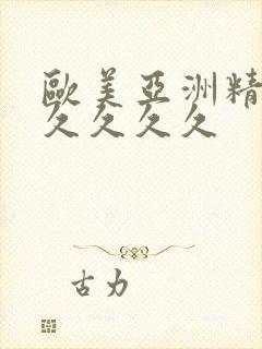 欧美亚洲精品久久久久久