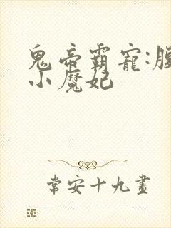 鬼帝霸宠:腹黑小魔妃封面