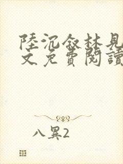 陆沉叙林见晚全文免费阅读最新章节