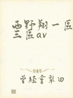 西野翔一区二区三区av